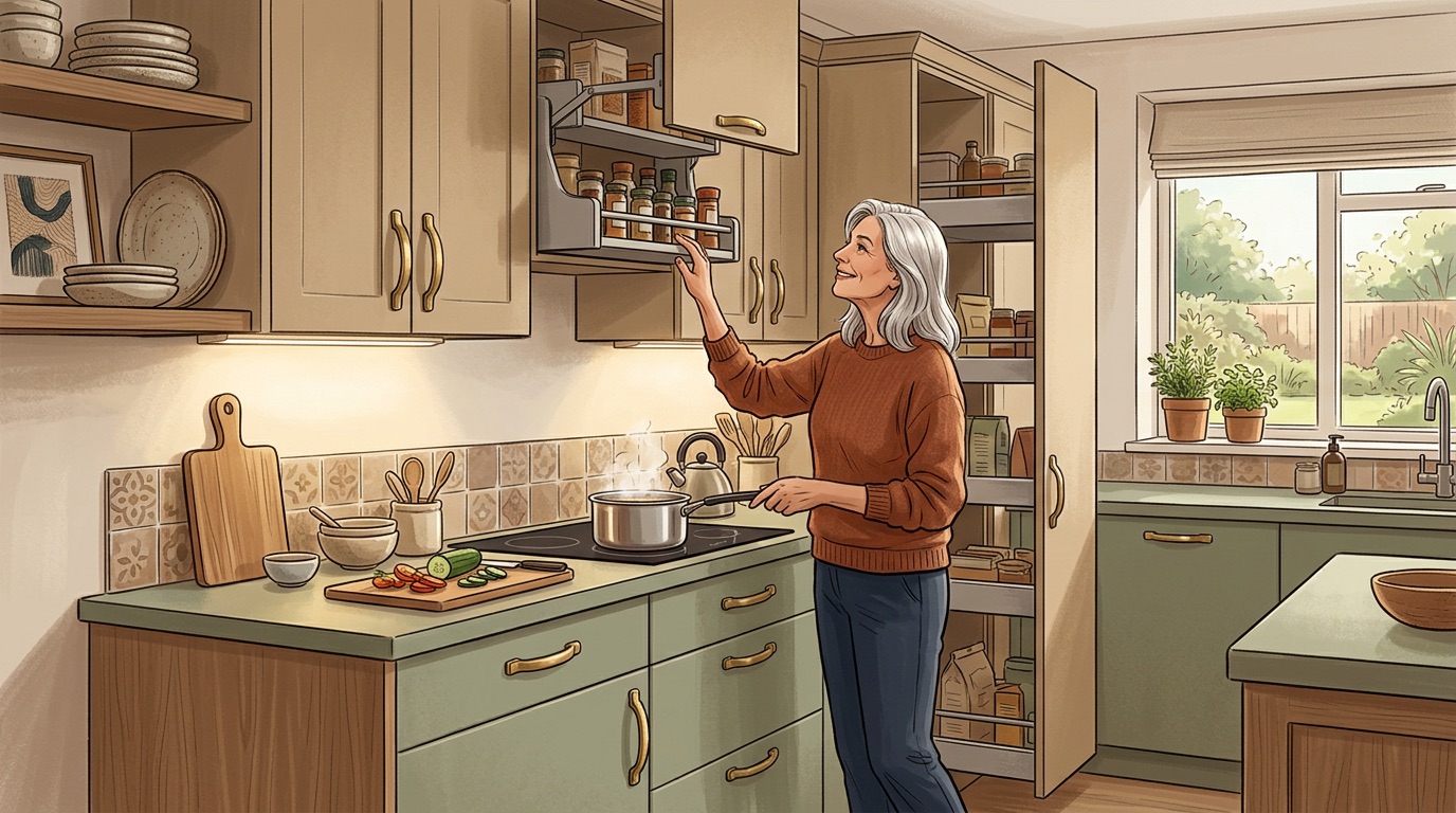 Accessible kitchen design for aging in place