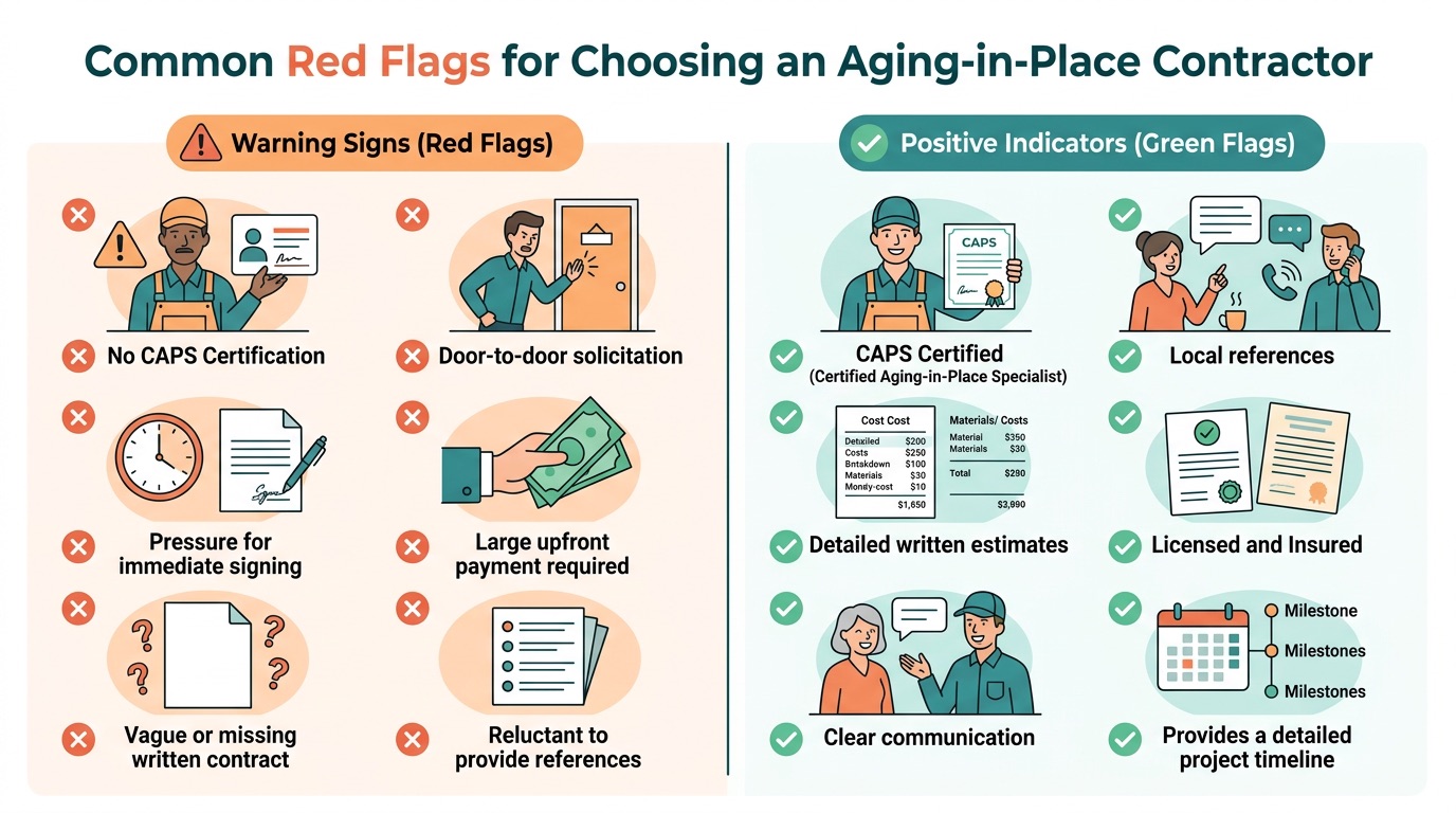 Red flags and green flags when hiring contractors