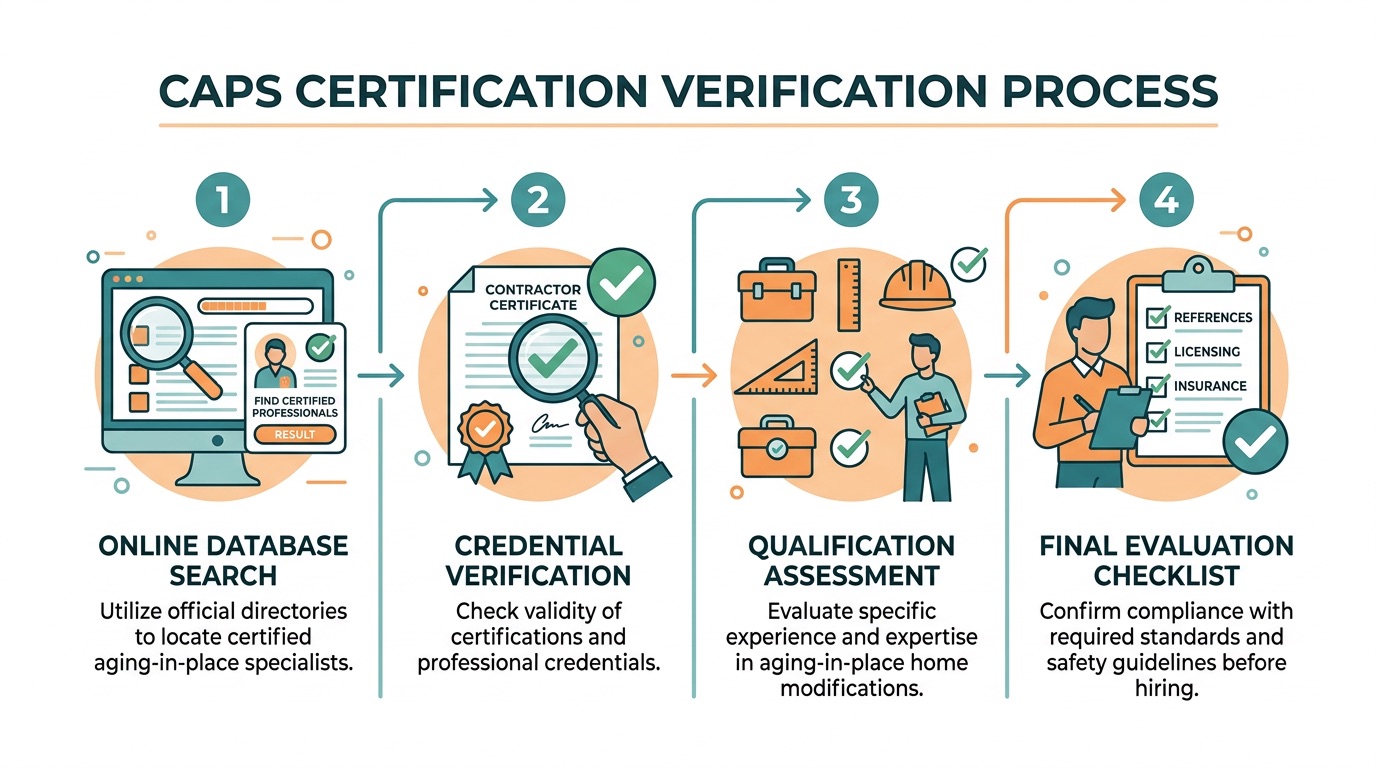 Step-by-step process for verifying CAPS certification