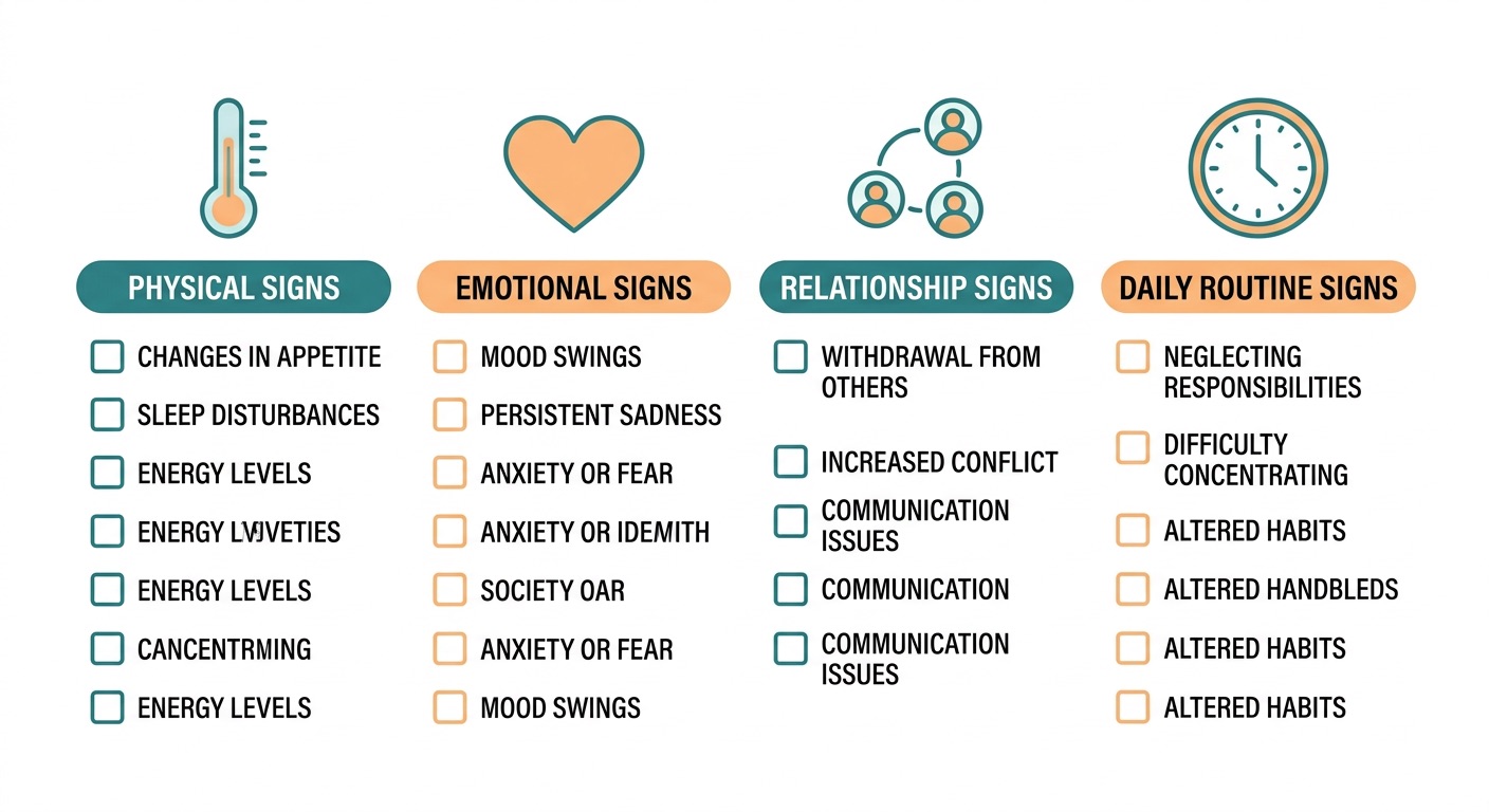 Comprehensive caregiver burnout recognition checklist