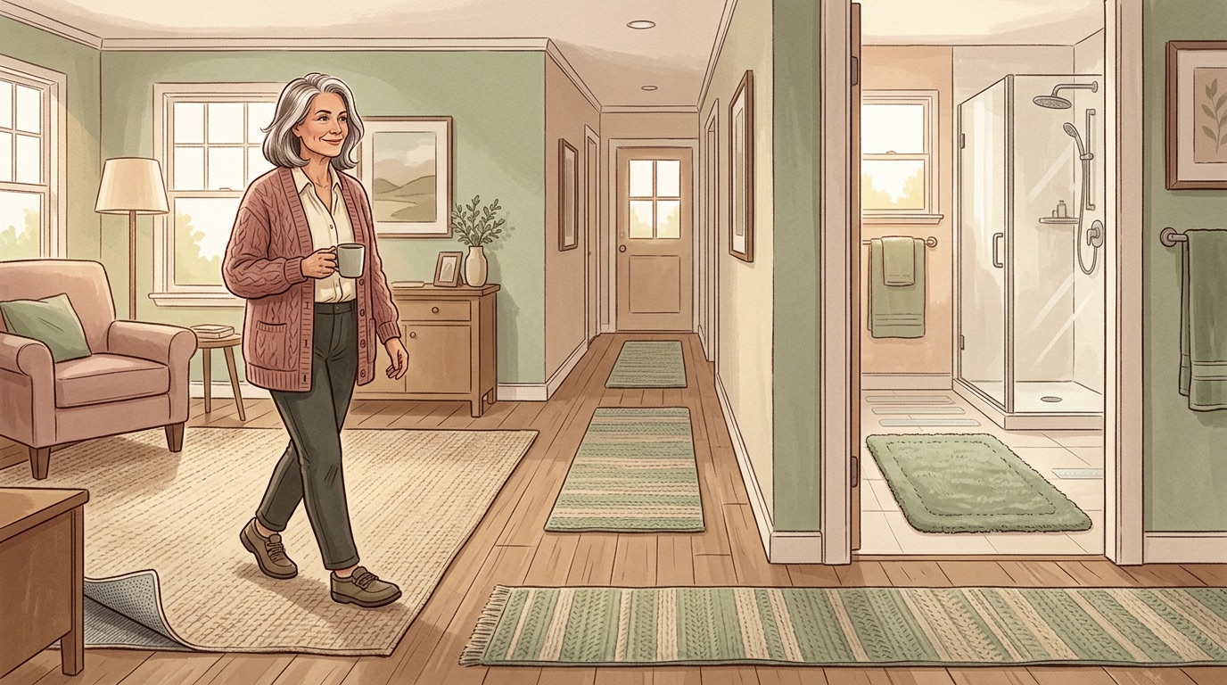 Comprehensive guide showing various non-slip solutions throughout a home