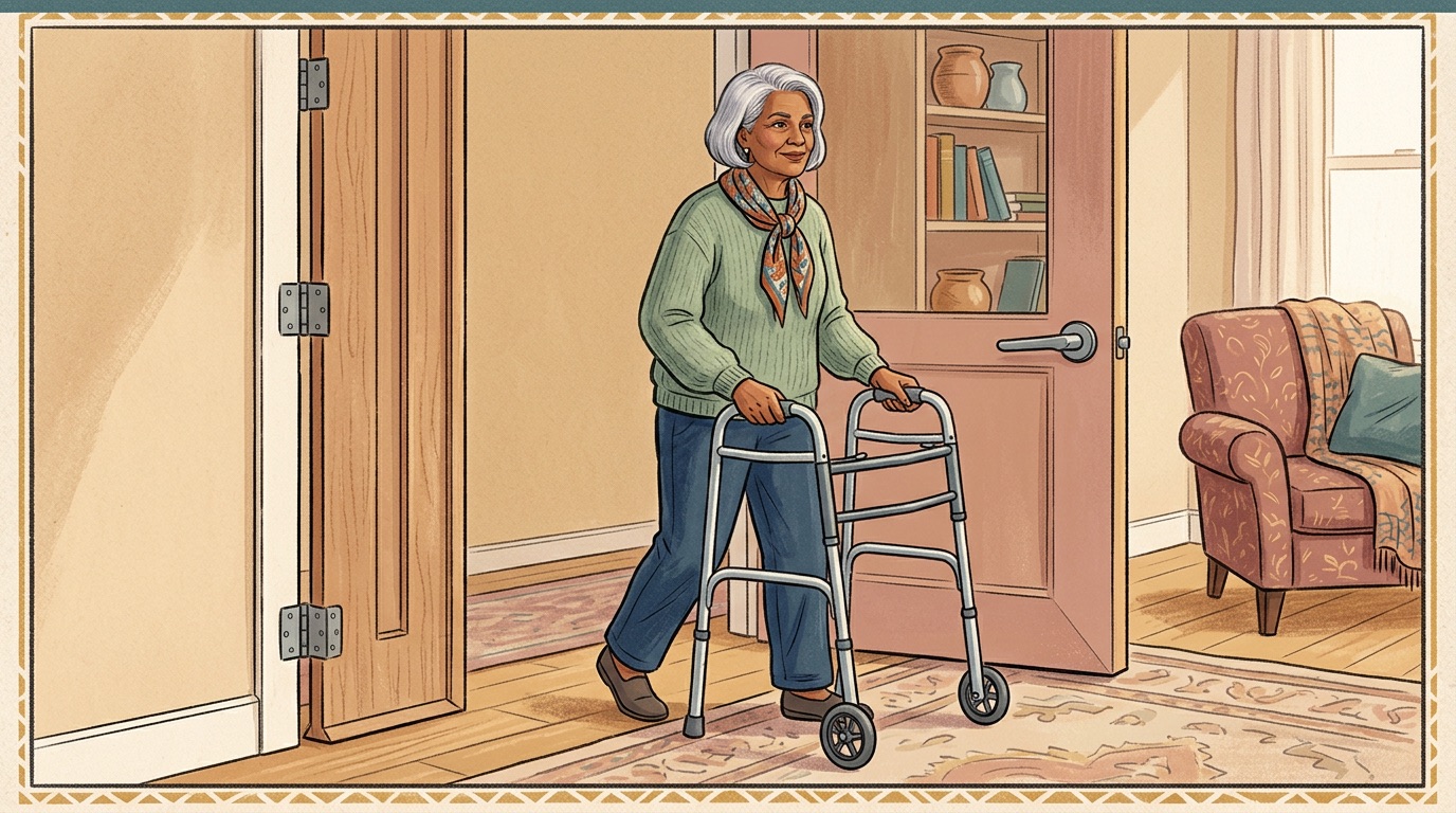 Visual guide for full doorway widening: $800-3000 per opening