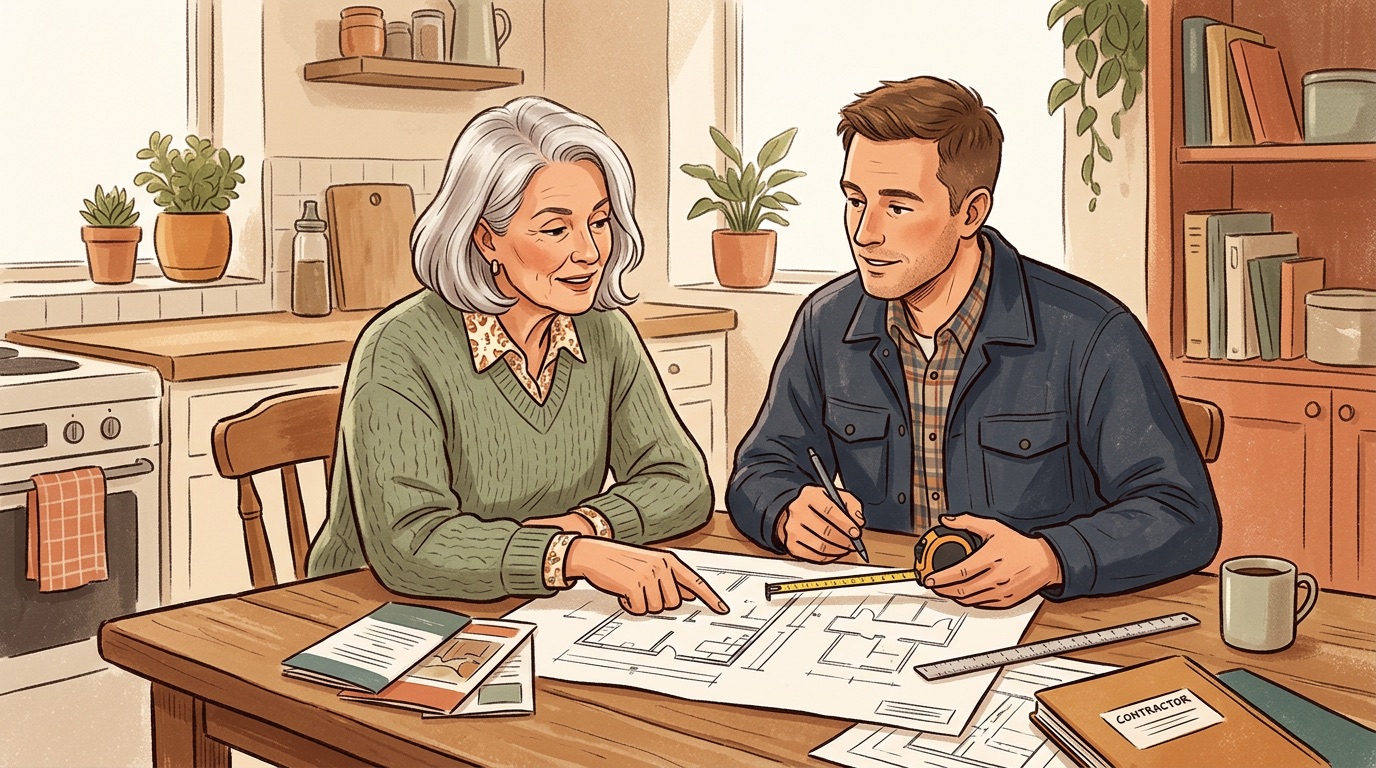 VA home modification consultation showing assessment process