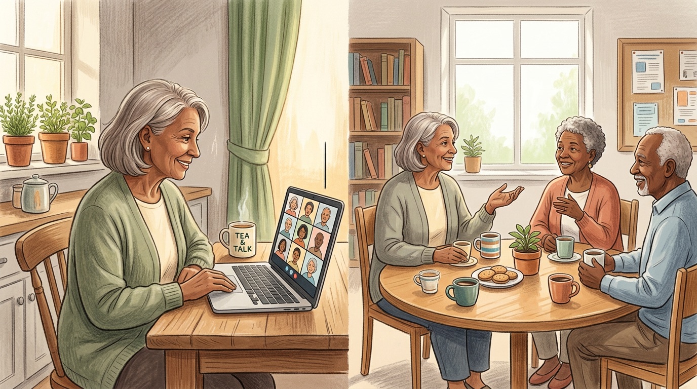 Visual guide for online vs. local groups: what works when