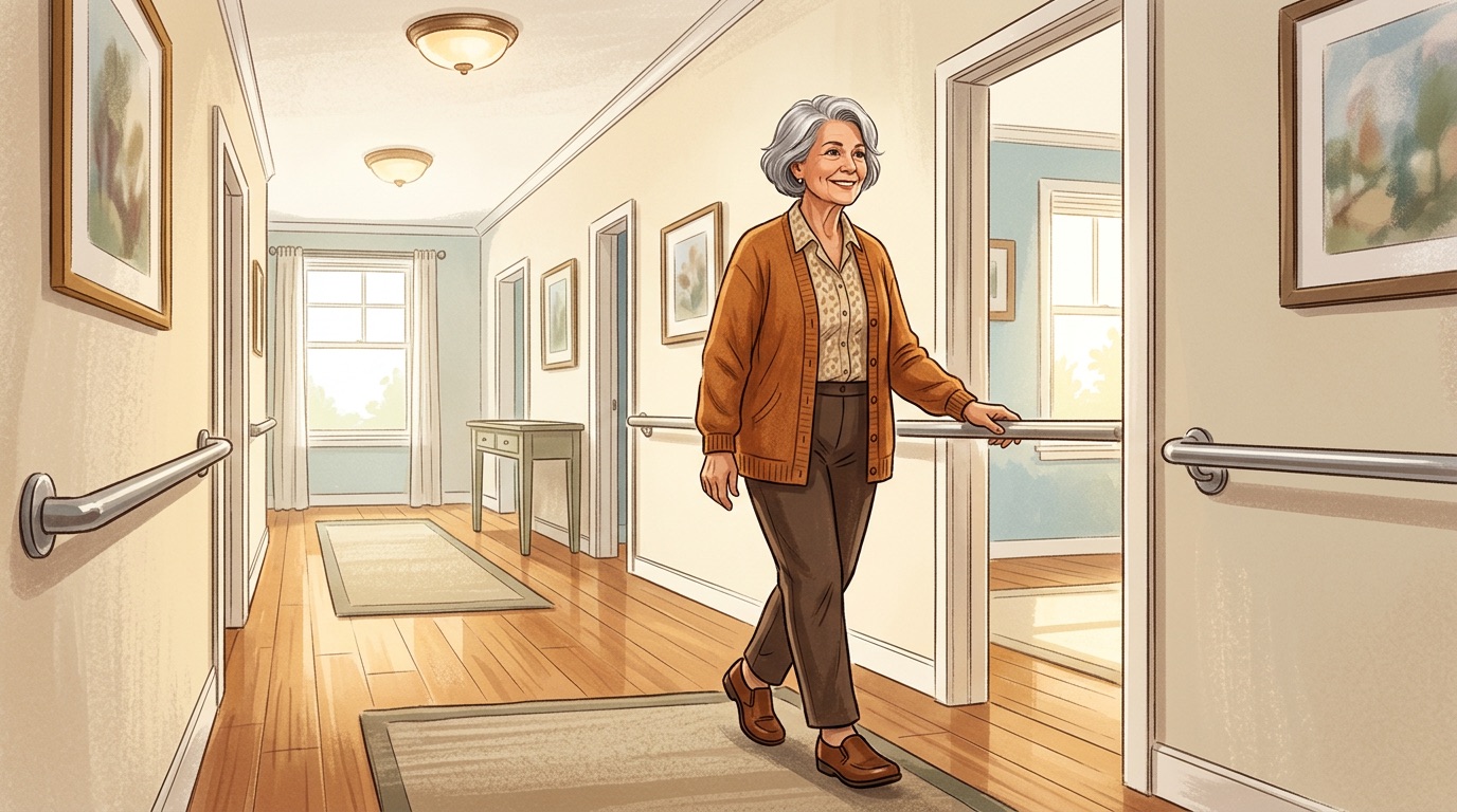 Safe home environment setup for seniors with dementia