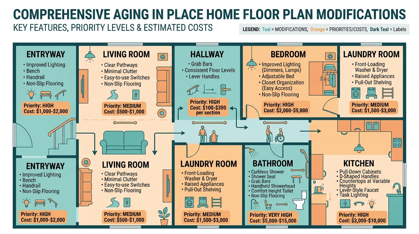 Whole home aging in place renovation checklist